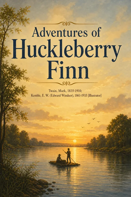 作品表紙 ─ Adventures of Huckleberry Finn