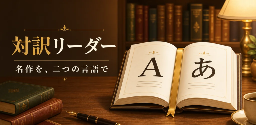 対訳リーダー キービジュアル ─ 名作を、二つの言語で